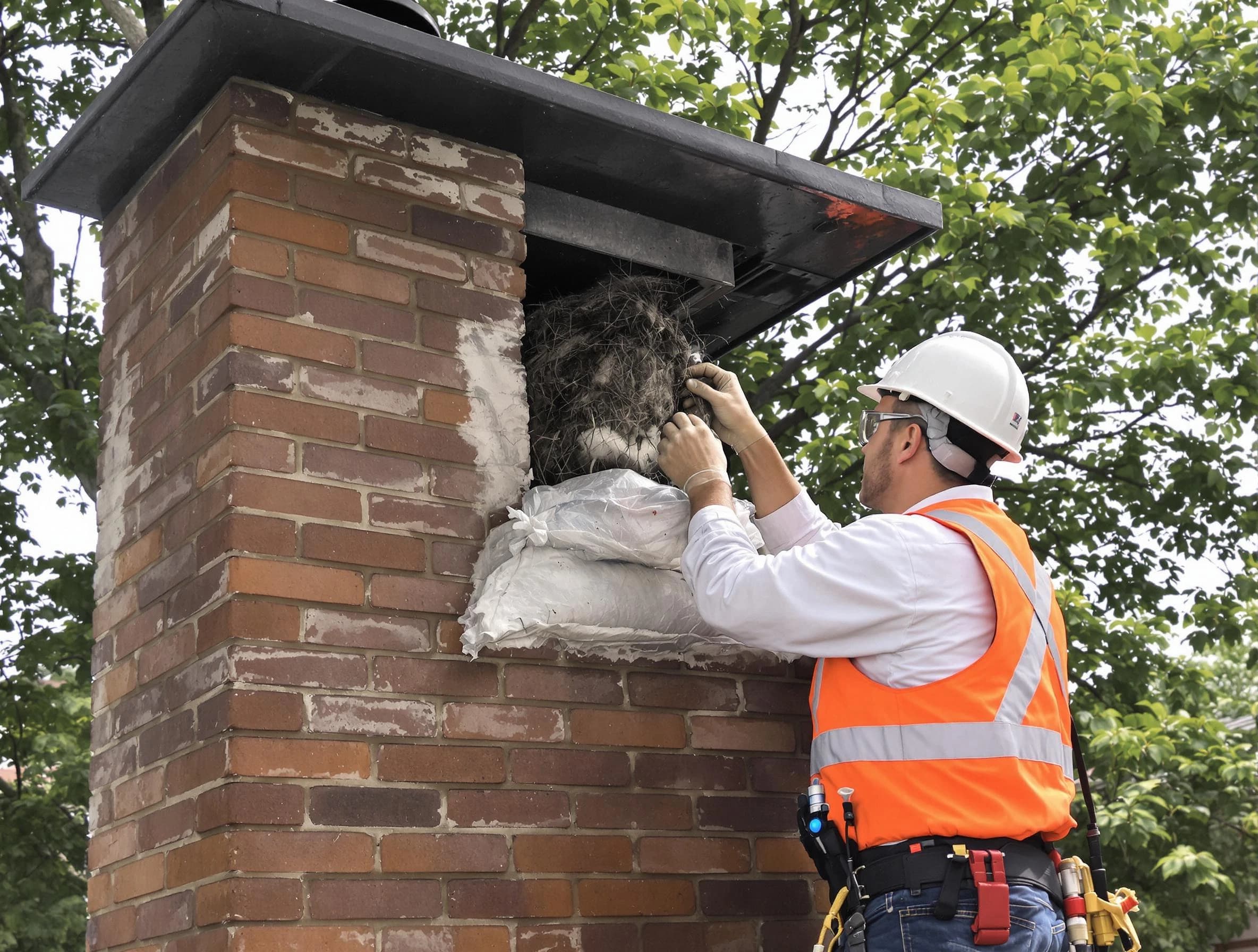 Humane removal of debris and animals by Lacey Chimney Sweep in Lacey, NJ