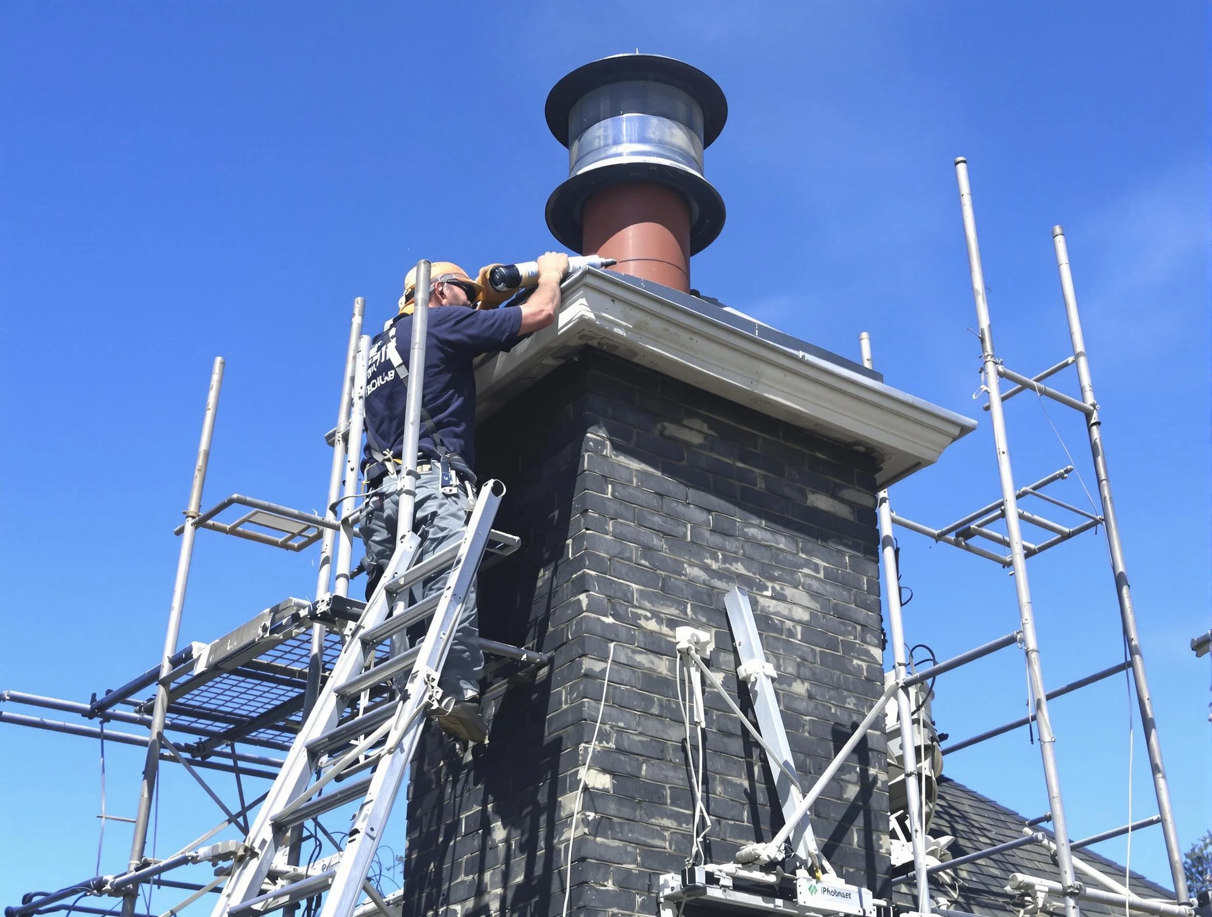 Sturdy chimney crown finished by Lacey Chimney Sweep in Lacey, NJ