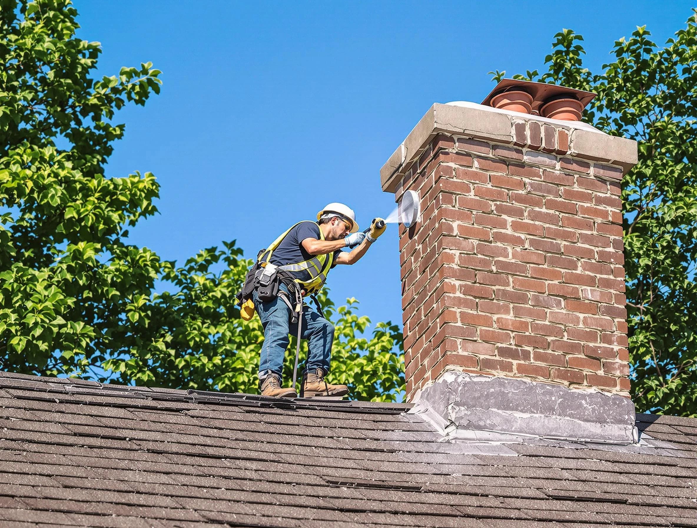 Lacey Chimney Sweep performing an inspection with advanced tools in Lacey, NJ