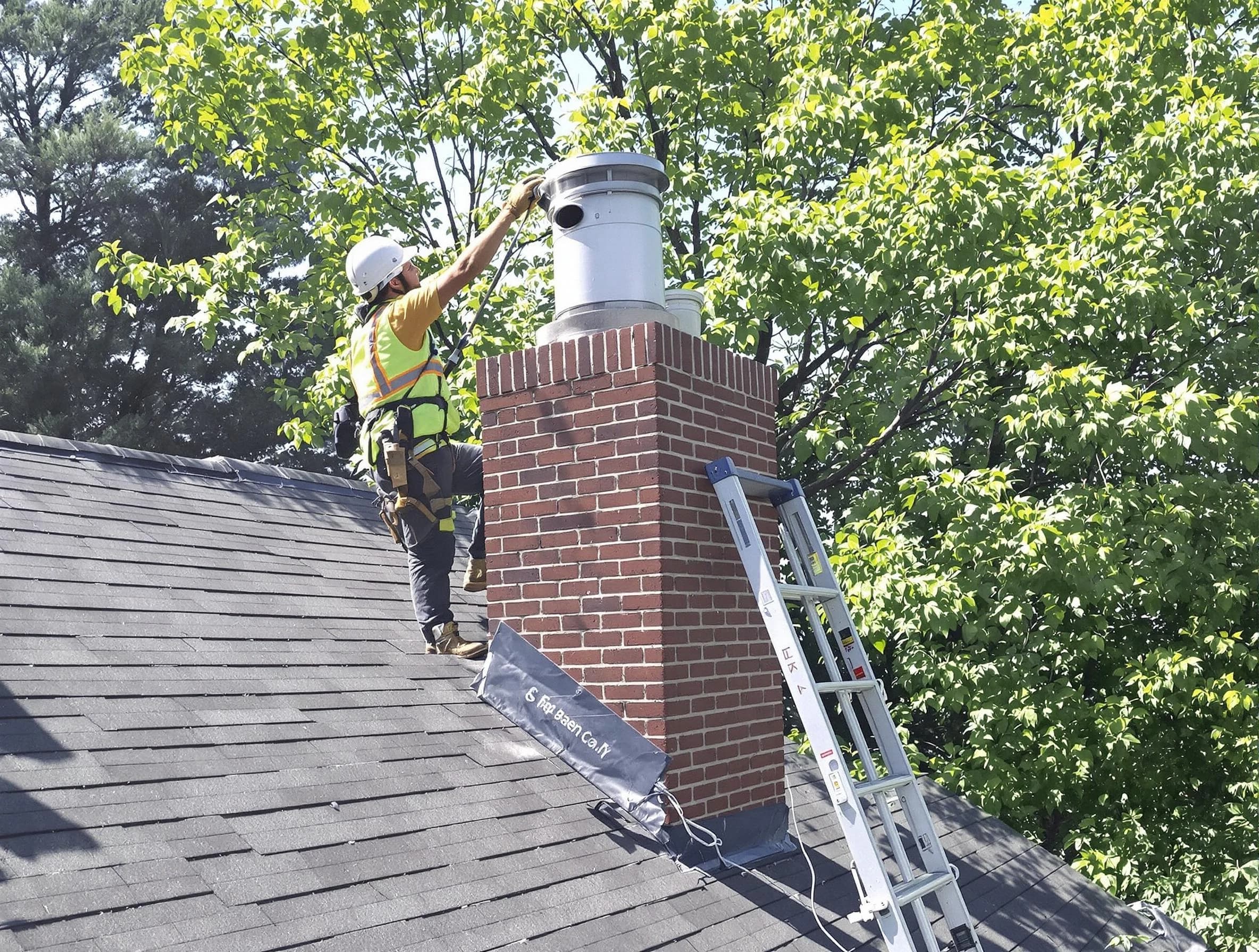 Chimney liner inspection by Lacey Chimney Sweep in Lacey, NJ