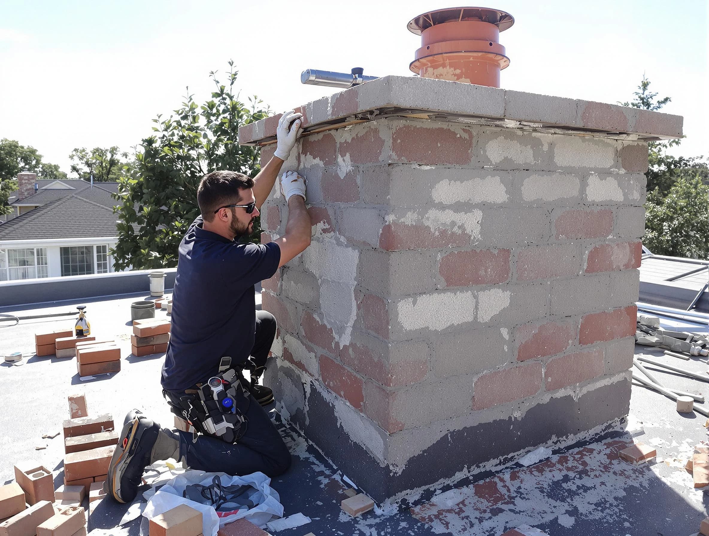 Advanced chimney repair process by Lacey Chimney Sweep in Lacey, NJ